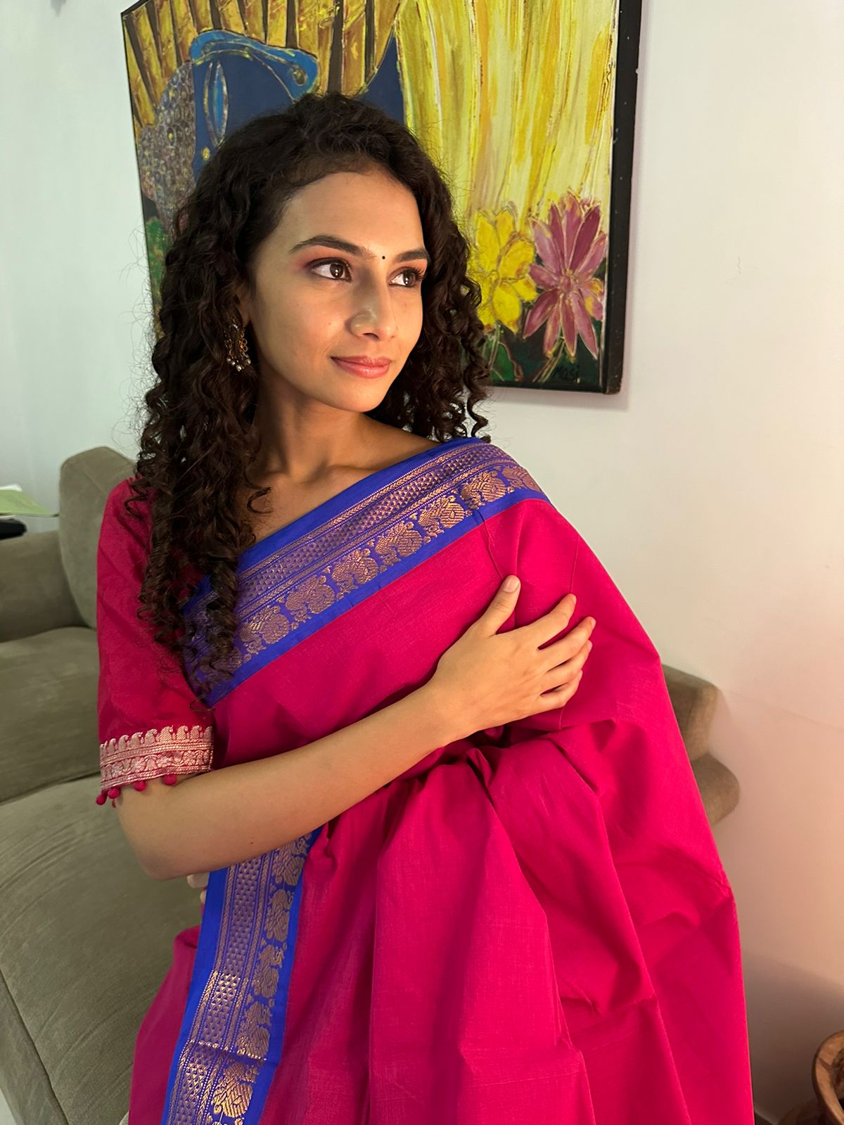 Cotton saree
