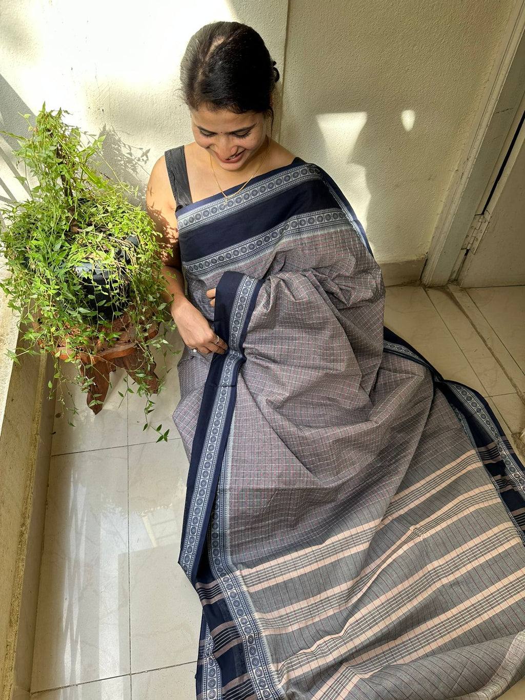 Cotton saree