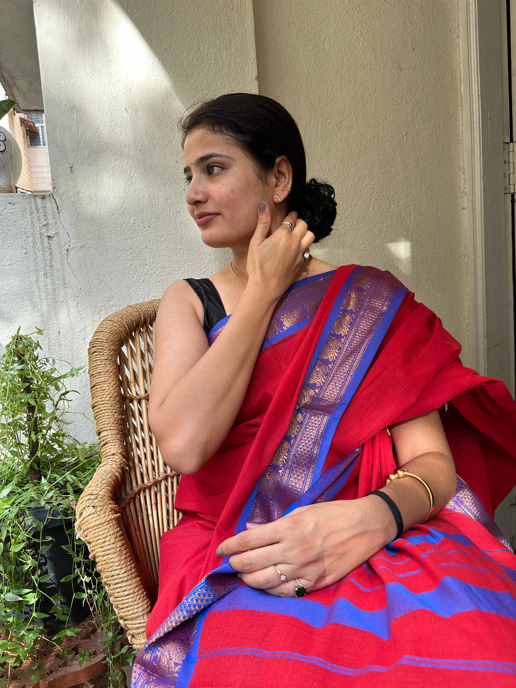 Cotton saree